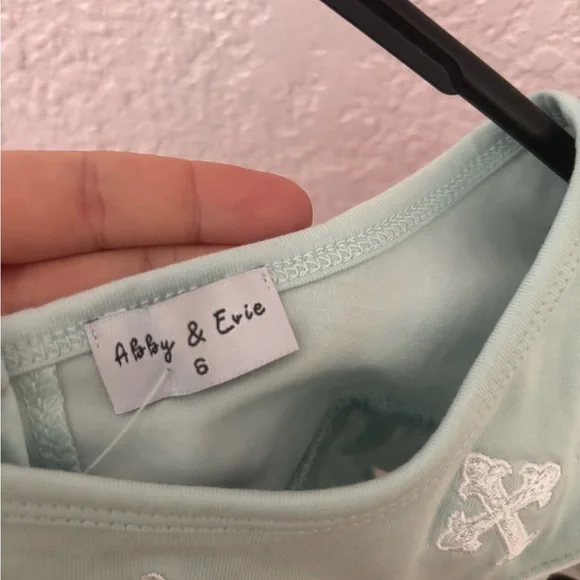 Light Blue White Cross Dress - Picture 2 of 4